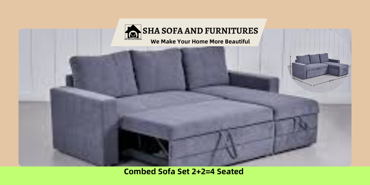 Combed Sofa Set 2+2=4 Seated