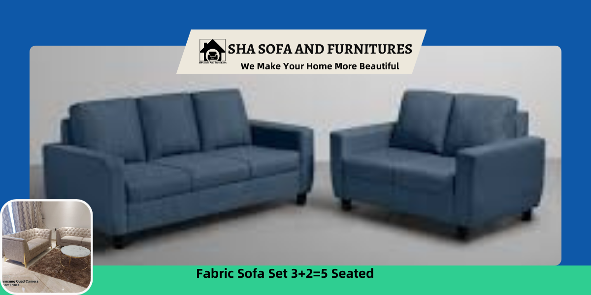 Fabric Sofa Set 3+2=5 Seated