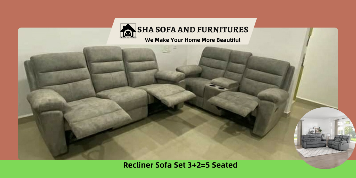 Recliner Sofa Set 3+2=5 Seated